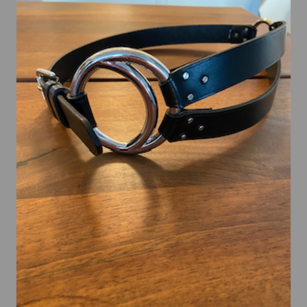 RALPH LAUREN COLLECTION   Black Leather vintage Belt (Small)